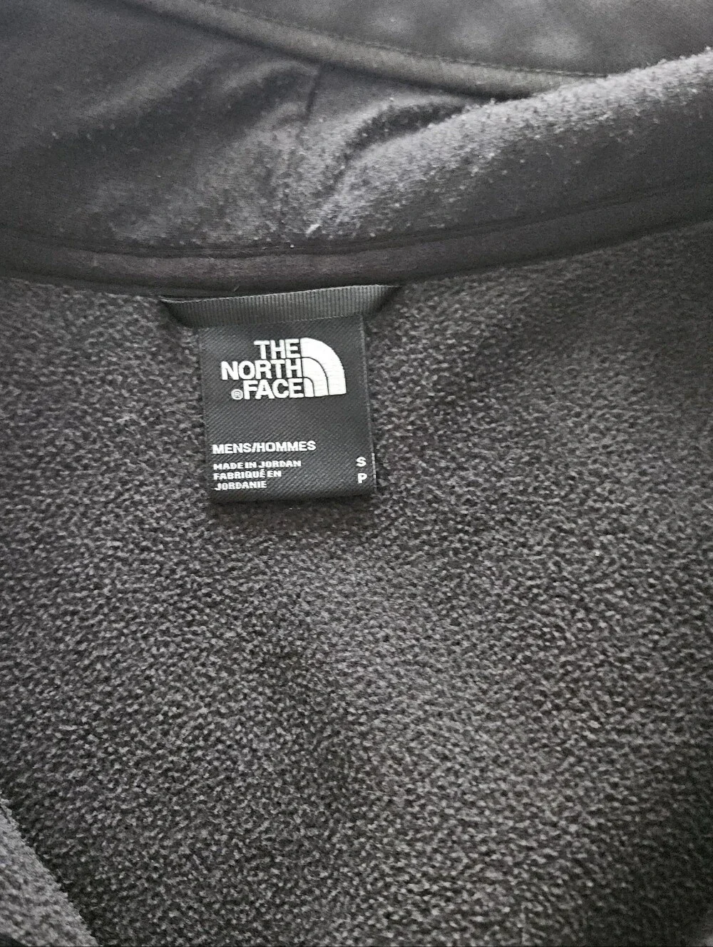 The North Face Men’s Small Full-Zip Softshell Jacket - Dark Gray,